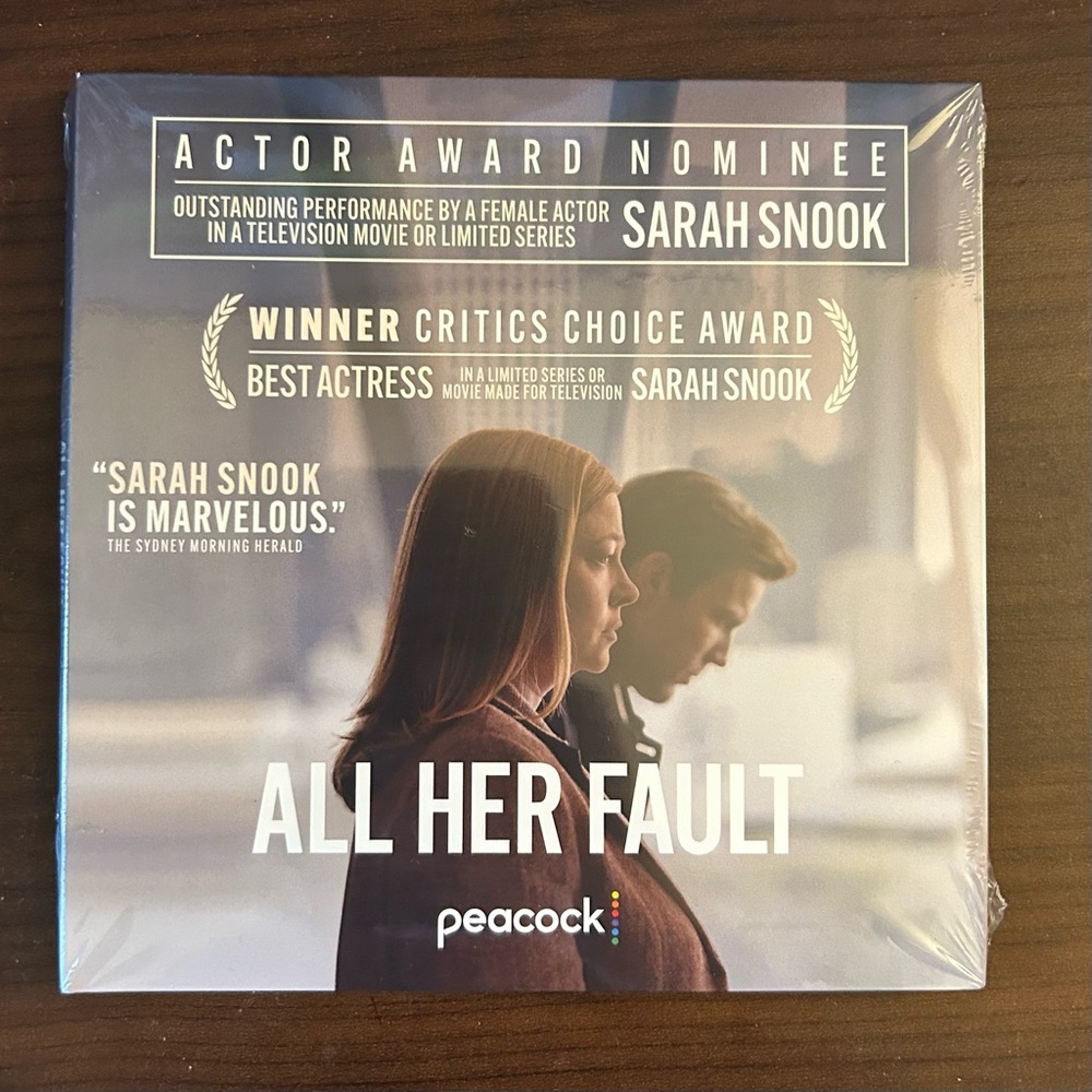 Peacock 'All Her Fault' SAG-FYC DVD